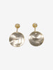 Vintage Double Hoop Drop Earrings with Floral Detail W13426.55  Vintage 