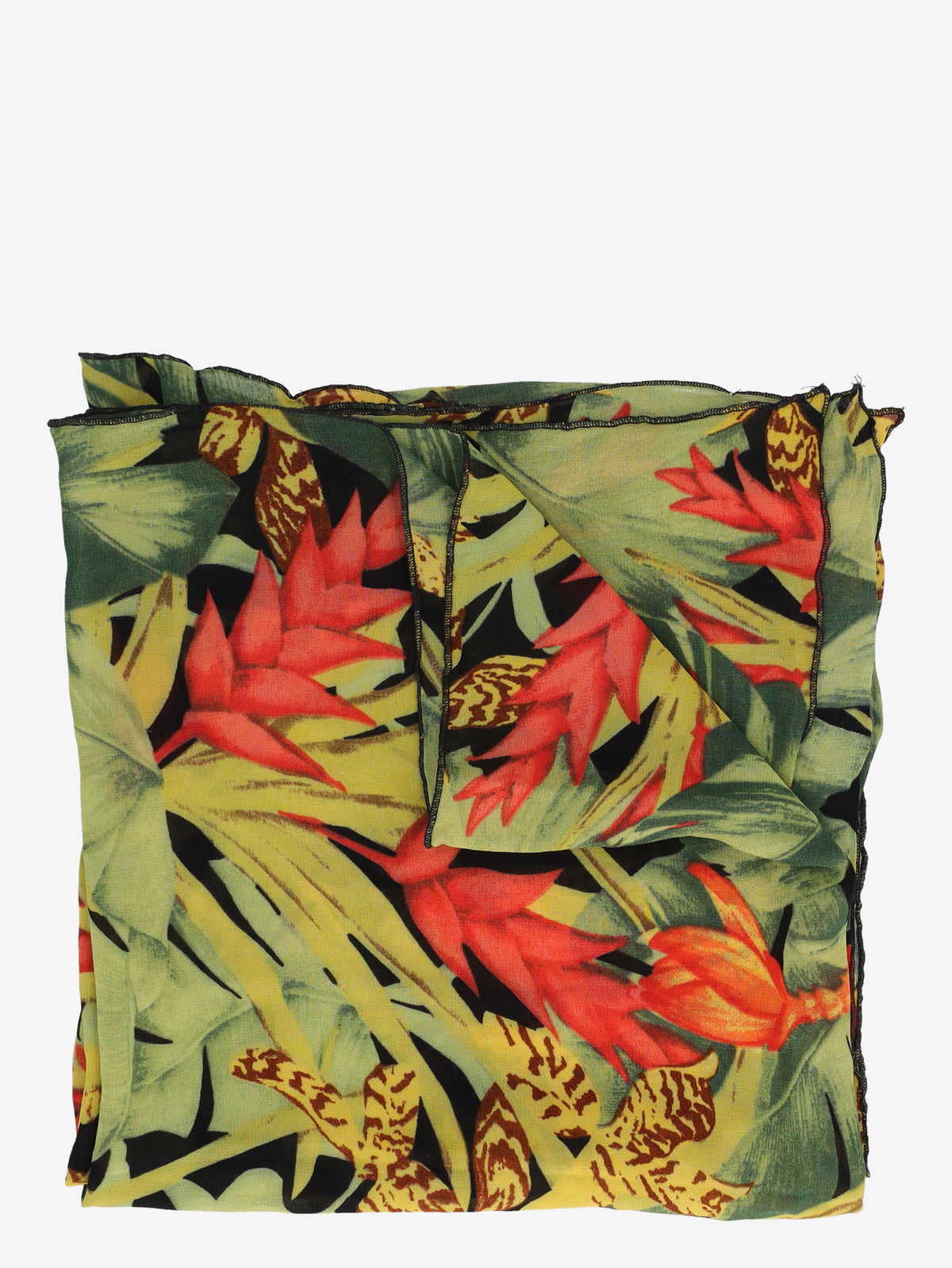 Vintage Tropical Patterned Foulard WCV241010421.19  Vintage 