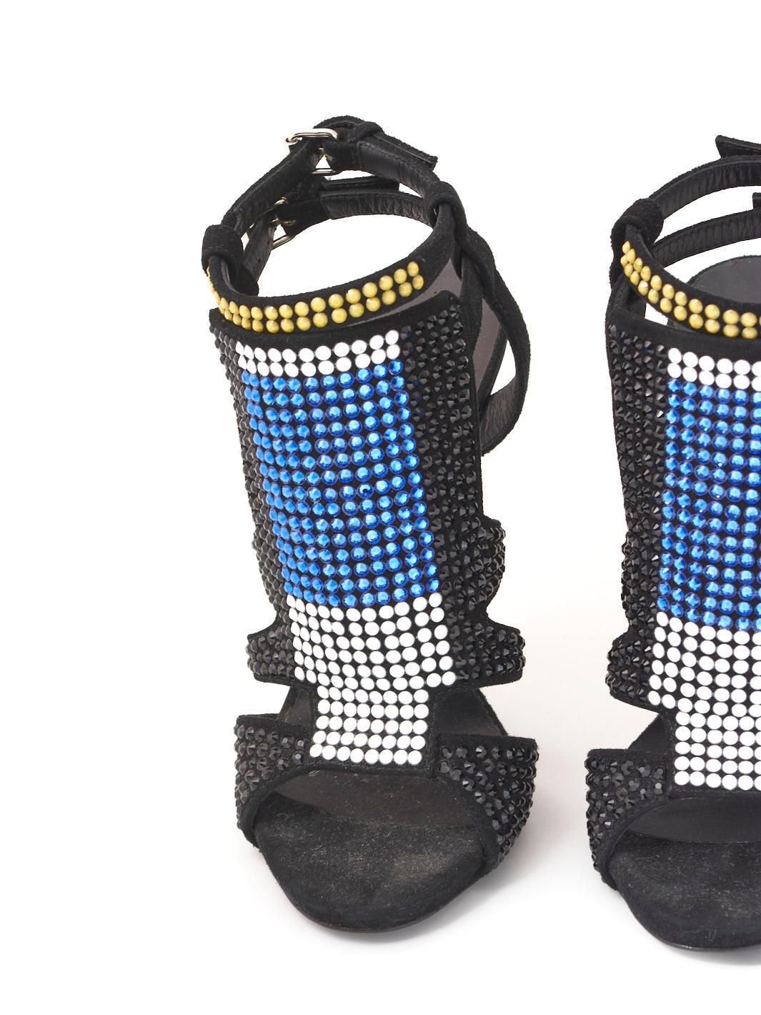Giuseppe Zanotti Multi-coloured strass sandal W22090902  Giuseppe Zanotti 
