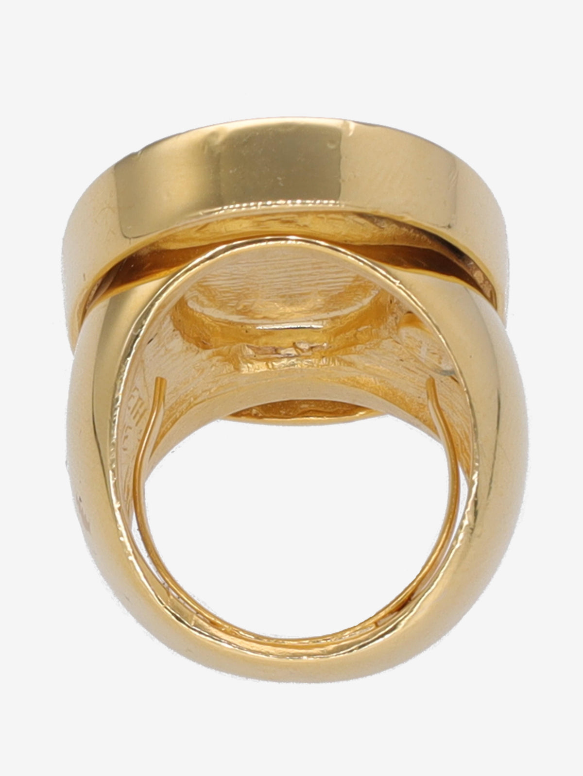 Kenneth Jay Lane White Enamelled Oval Ring CVR24.1.146  Kenneth Jay Lane 