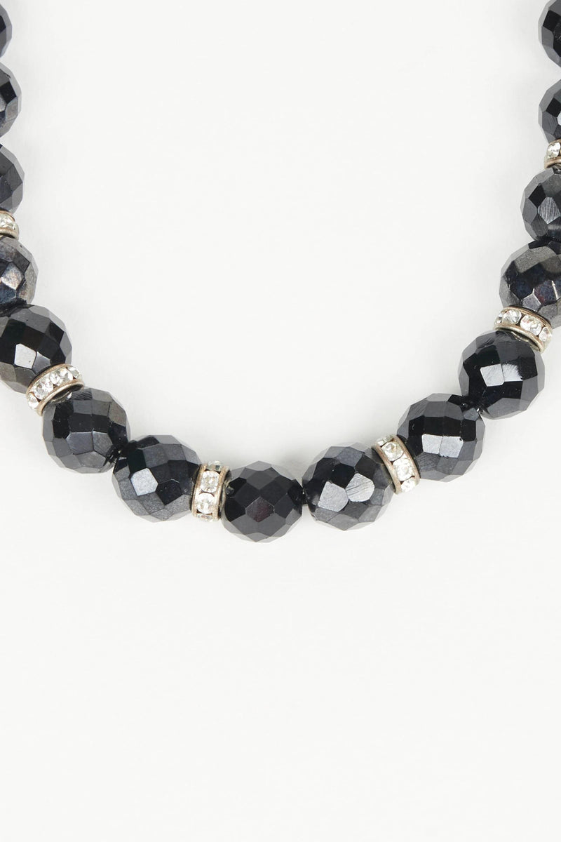 Vintage Black Pearl Necklace W2202091  Vintage 