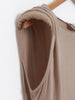 Abito da giorno Y2K Lanvin in viscosa fluida di colore beige