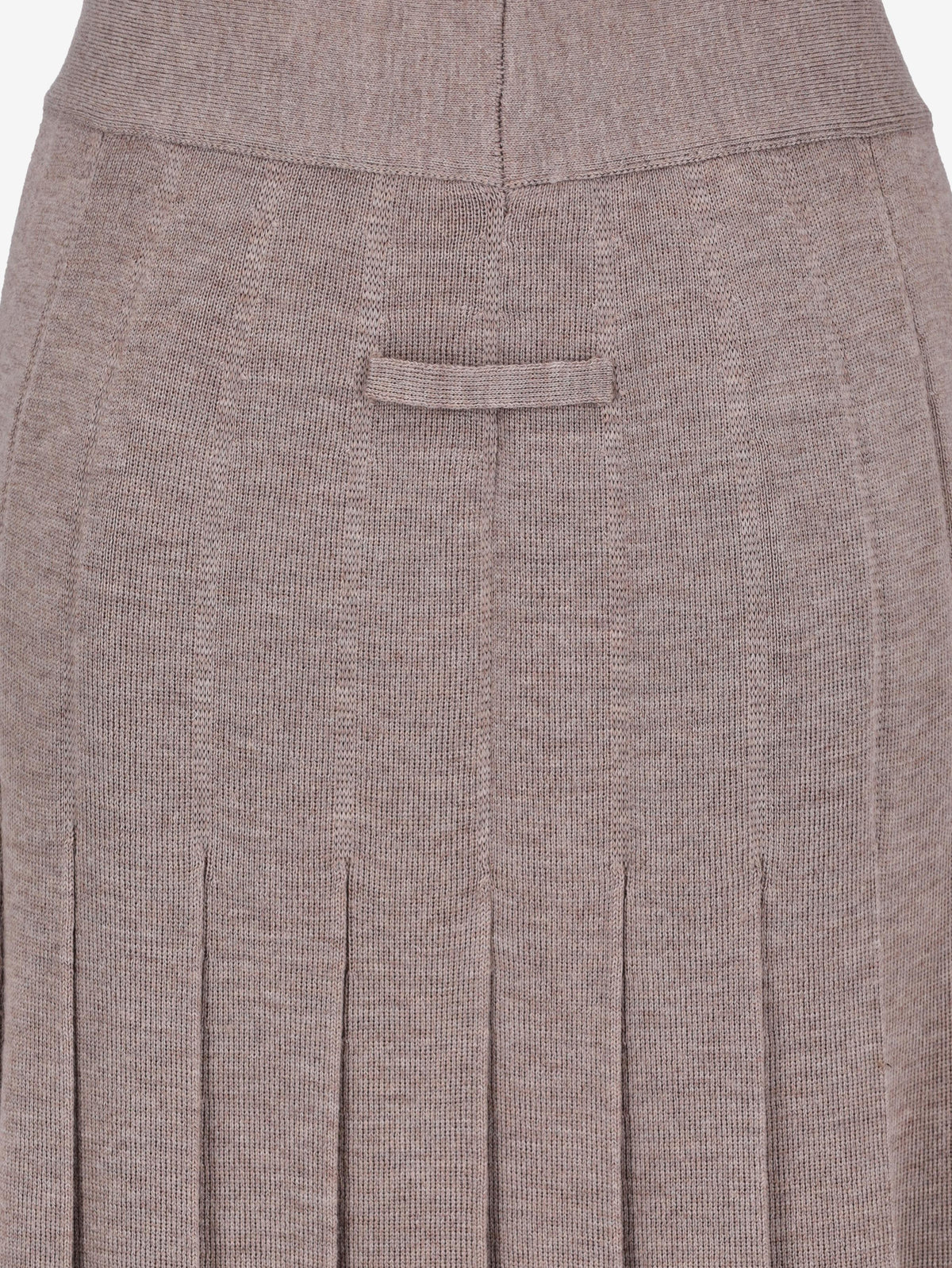 Jean Paul Gaultier Midi Beige Wool Skirt W7426.47  Jean Paul Gaultier 
