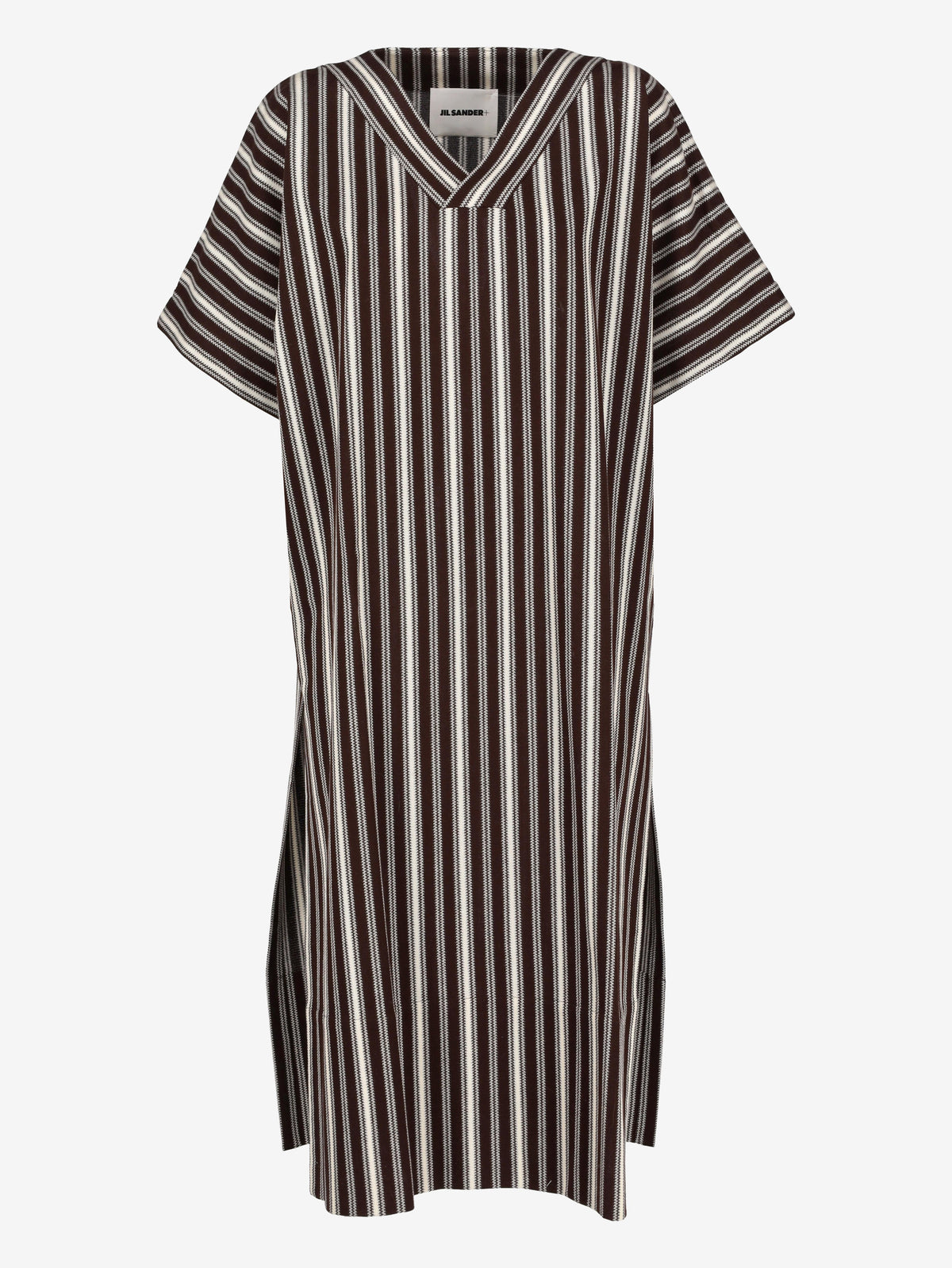Jil Sander Striped Tunic Dress with Wide Sleeves W7426.33  Jil Sander 