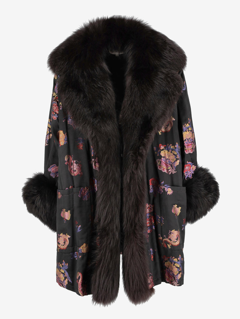 Mario Borsato Coat in Polyester with Oriental Pattern CVM26.6.113  Mario Borsato 