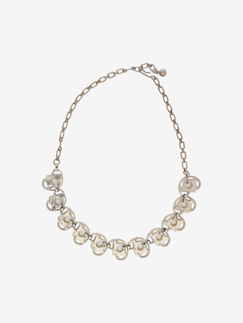 Kenneth Jay Lane Necklace with Iridescent Geometric Inserts W13426.137  Kenneth Jay Lane 