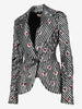 Structured Sequin Stripe Blazer with Ruby Cabochons - Archival Vivienne Westwood AR141  Vivienne Westwood 