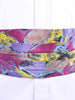 1980s silk waist sash with abstract print W22050633  Vintage 