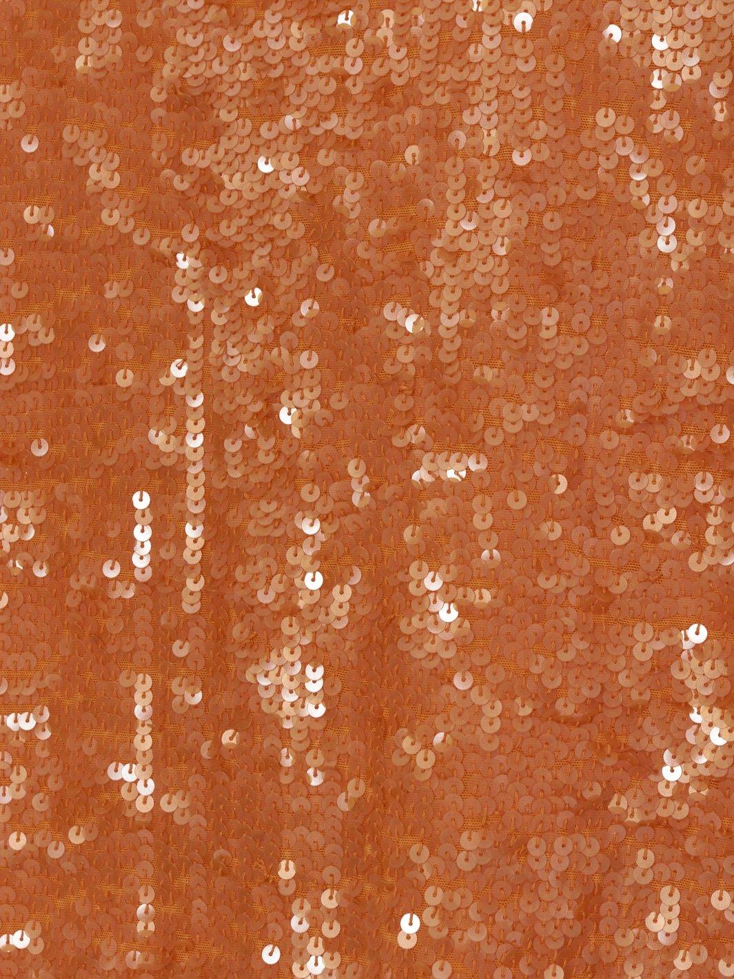 2010 Parosh sleeveless dress with orange sequins W22060903  Parosh 