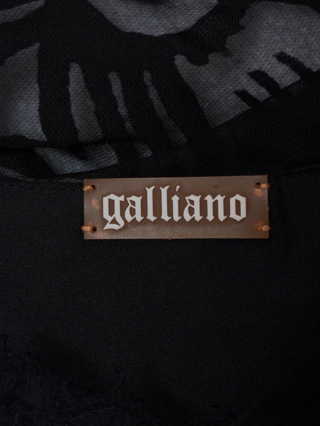 Y2K John Galliano black dress in silk blend W22062109  Galliano 