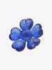Vintage Plastic Flower Earrings with Heart-Shaped Petals W13426.12  Vintage 
