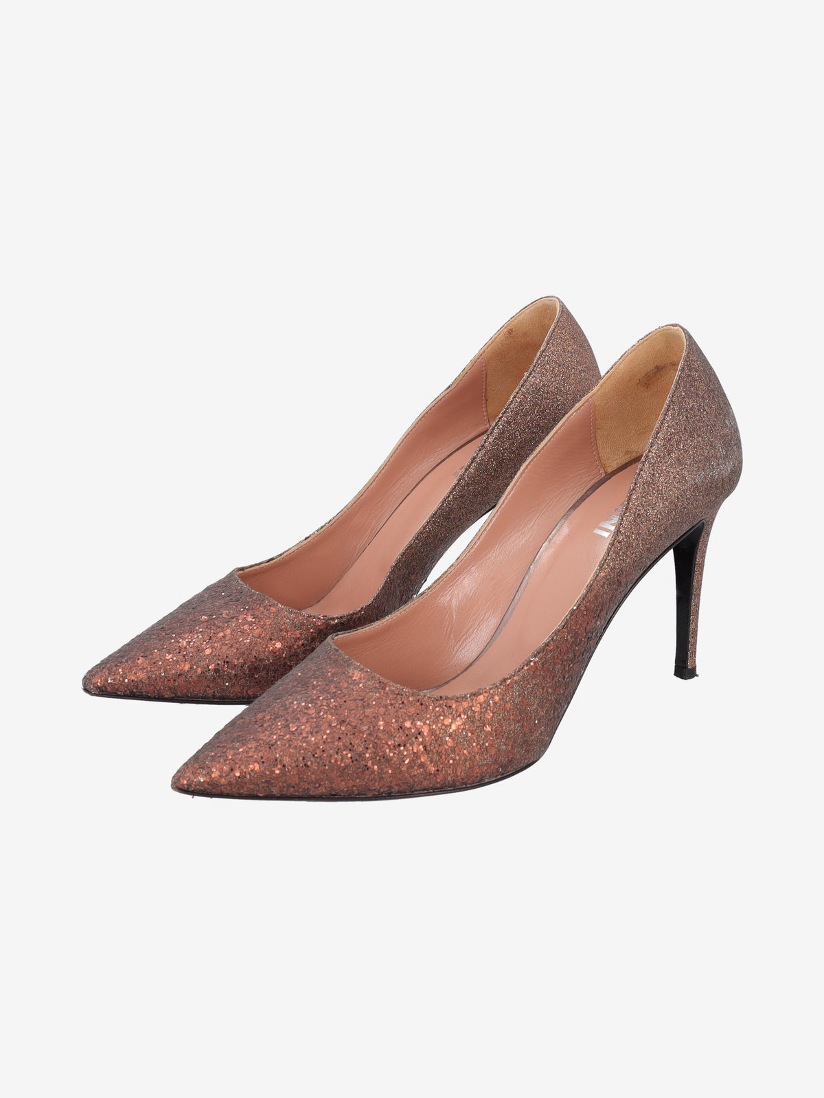 Pollini Glitter Pointed-Toe Pumps MR202122  Pollini 