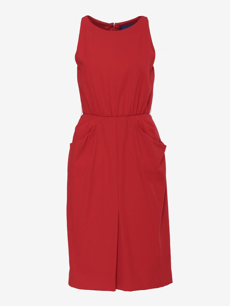 Carolyne Roehm sheath dress with sleeveless pockets - 90s AR089  Carolyne Roehm 