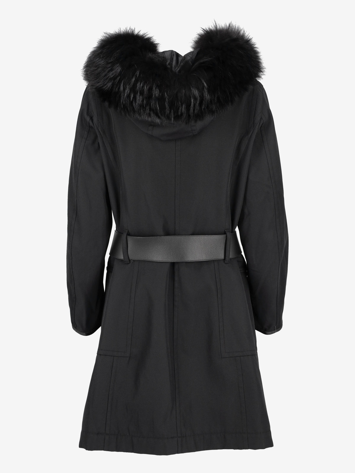 Prada Long Parka with Fur Hood MR22526.17  Prada 