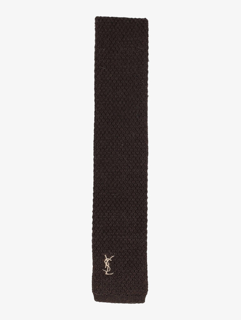 Yves Saint Laurent Brown Wool Tie WCV300625.13  Yves Saint Laurent 