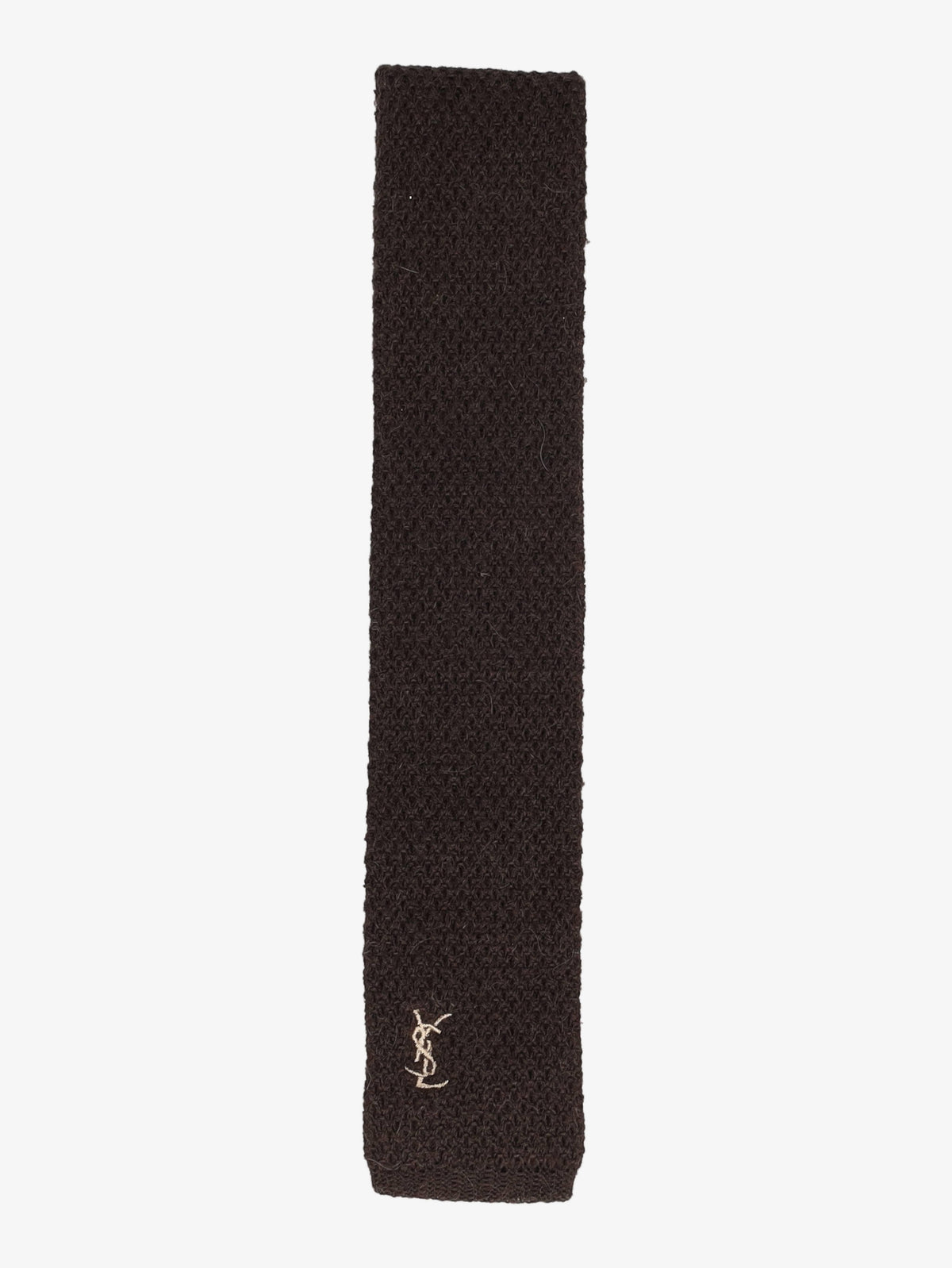Yves Saint Laurent Brown Wool Tie WCV300625.13  Yves Saint Laurent 