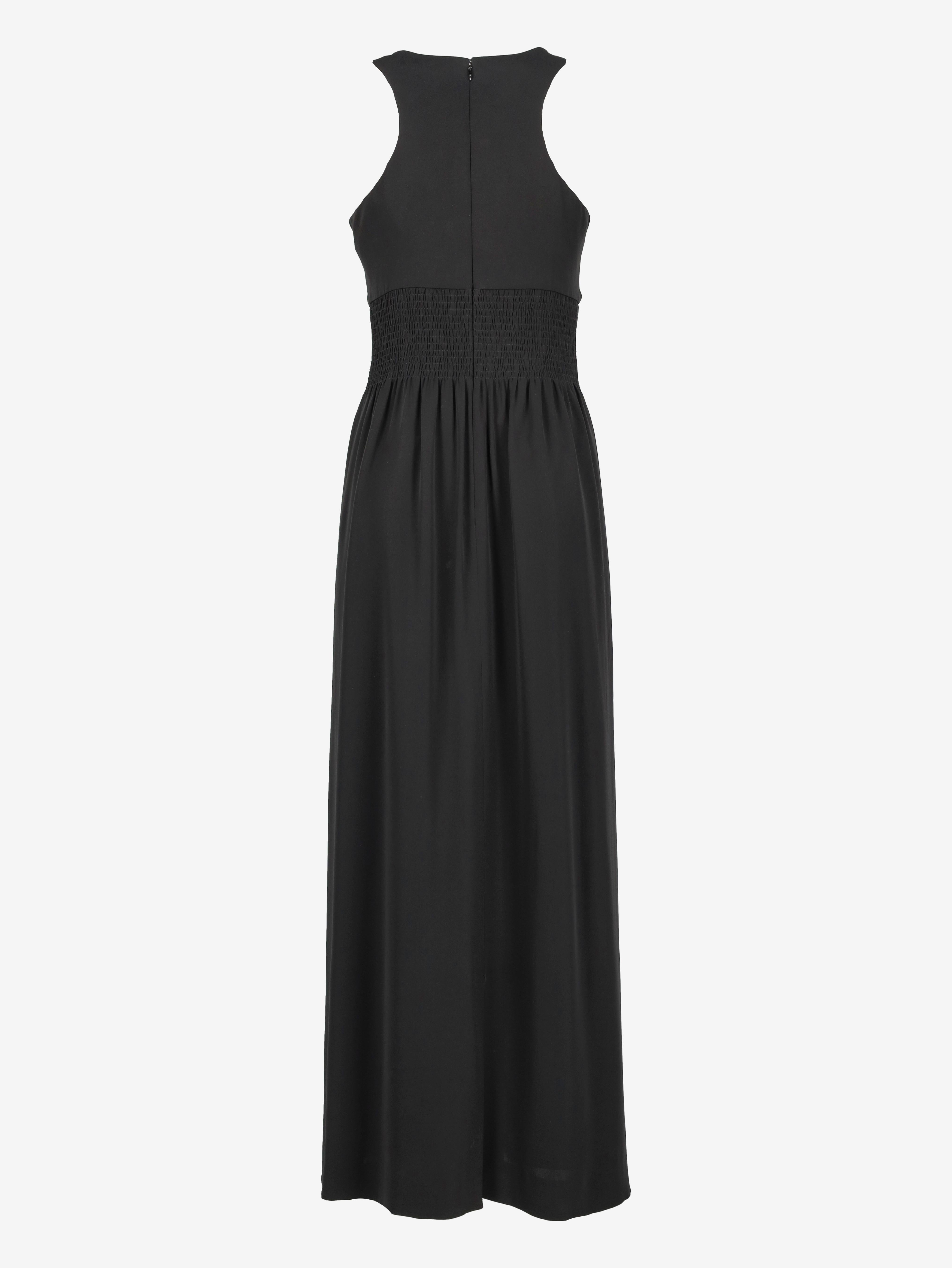 chanel black dress Long dress - Silk, black Fashion