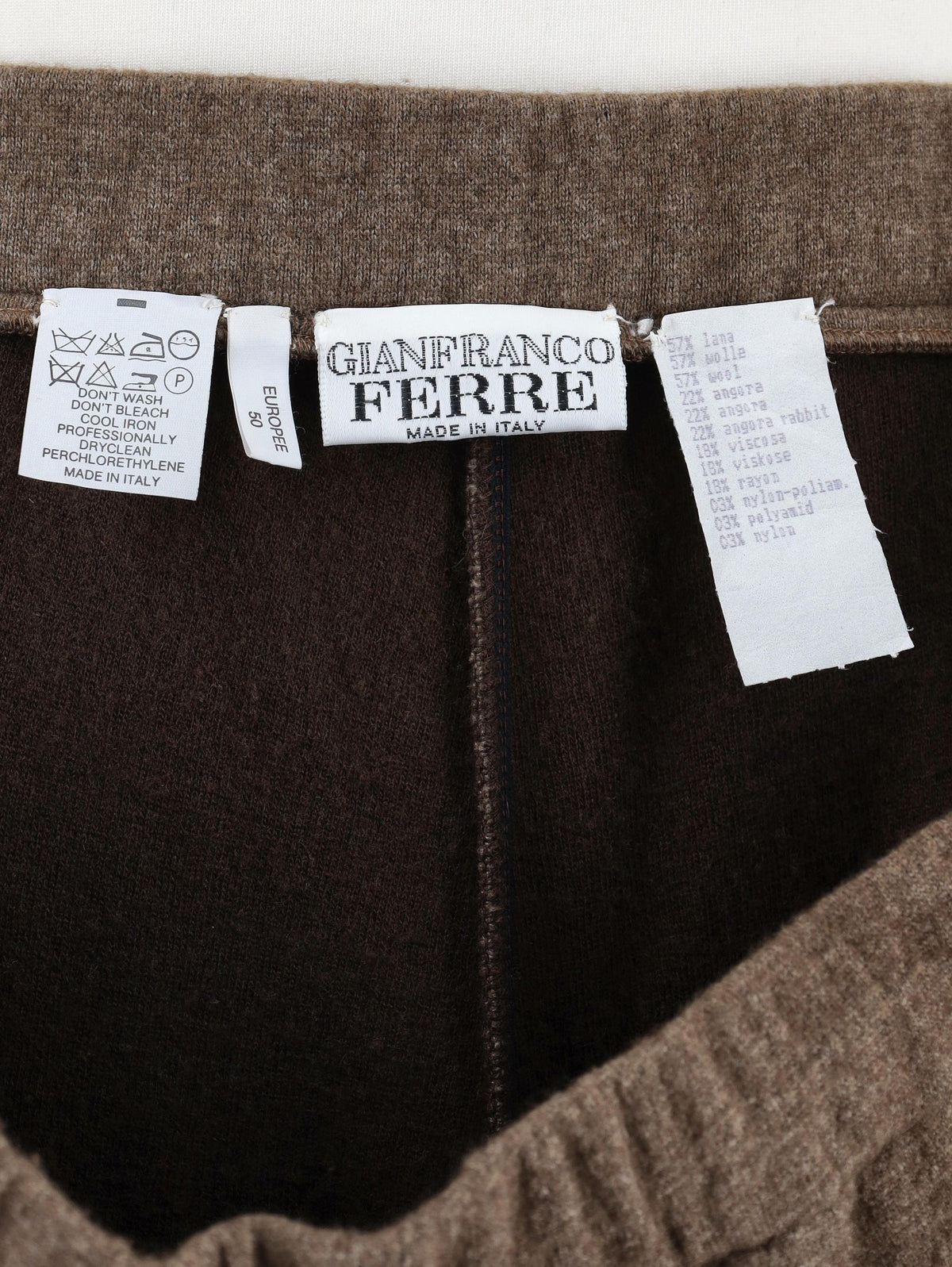Gianfranco Ferré Wool Sweatpants