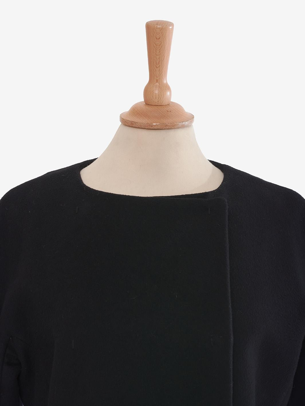 Vionnet 带刘海和腰带的大衣