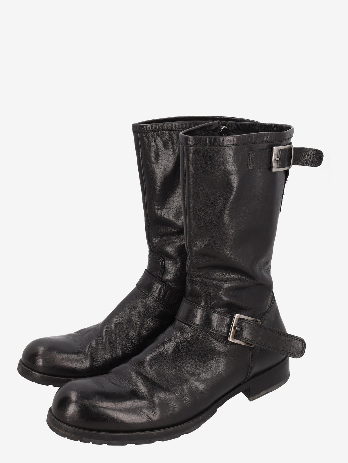 Jil Sander 黑色皮靴