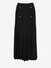 Versus Versace Long Wool Pleated Skirt with Logo Buttons W7426.46  Versus Versace 