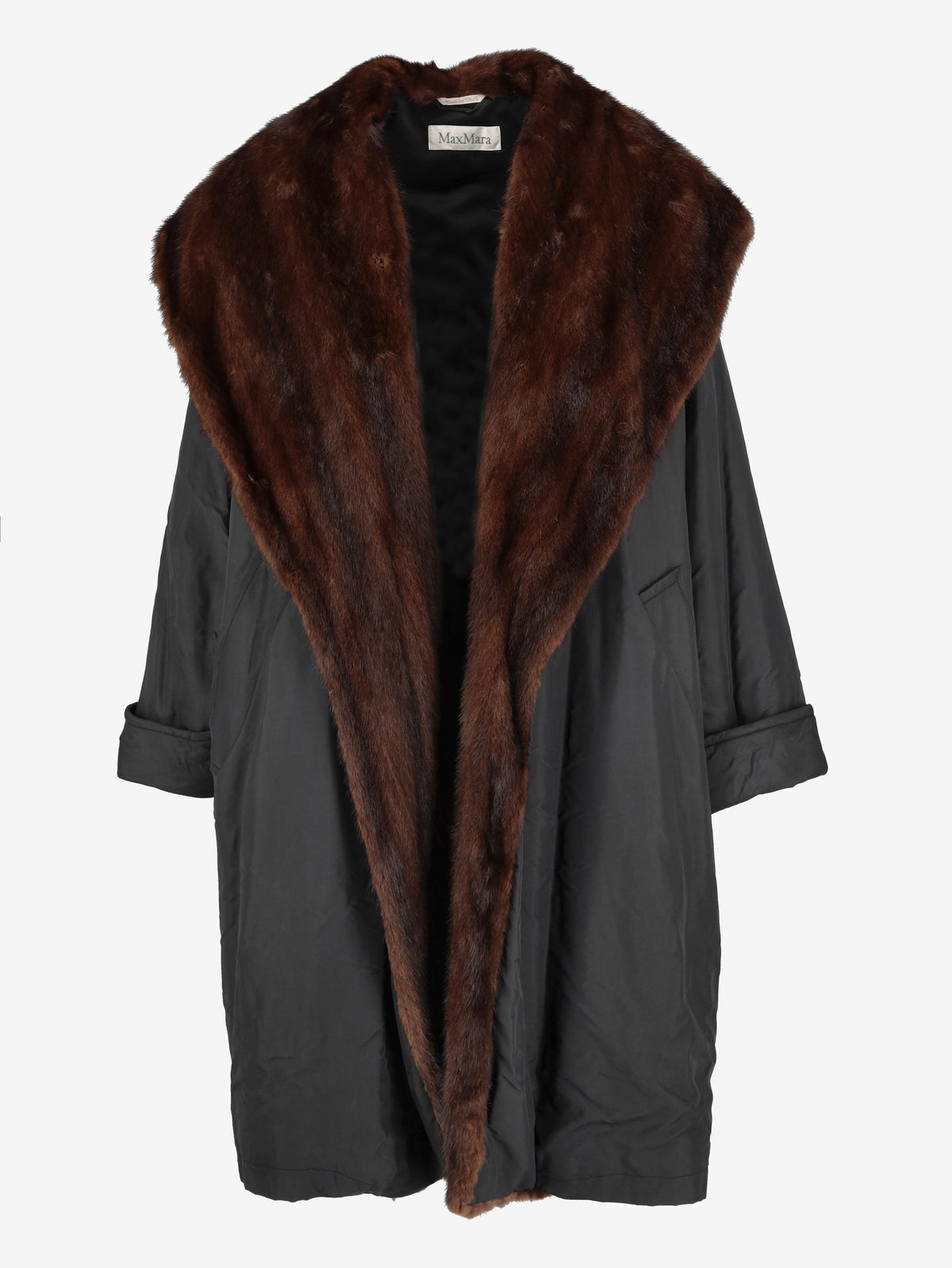 Max Mara Coat with Fur Inserts CVM26.6.69  Max Mara 