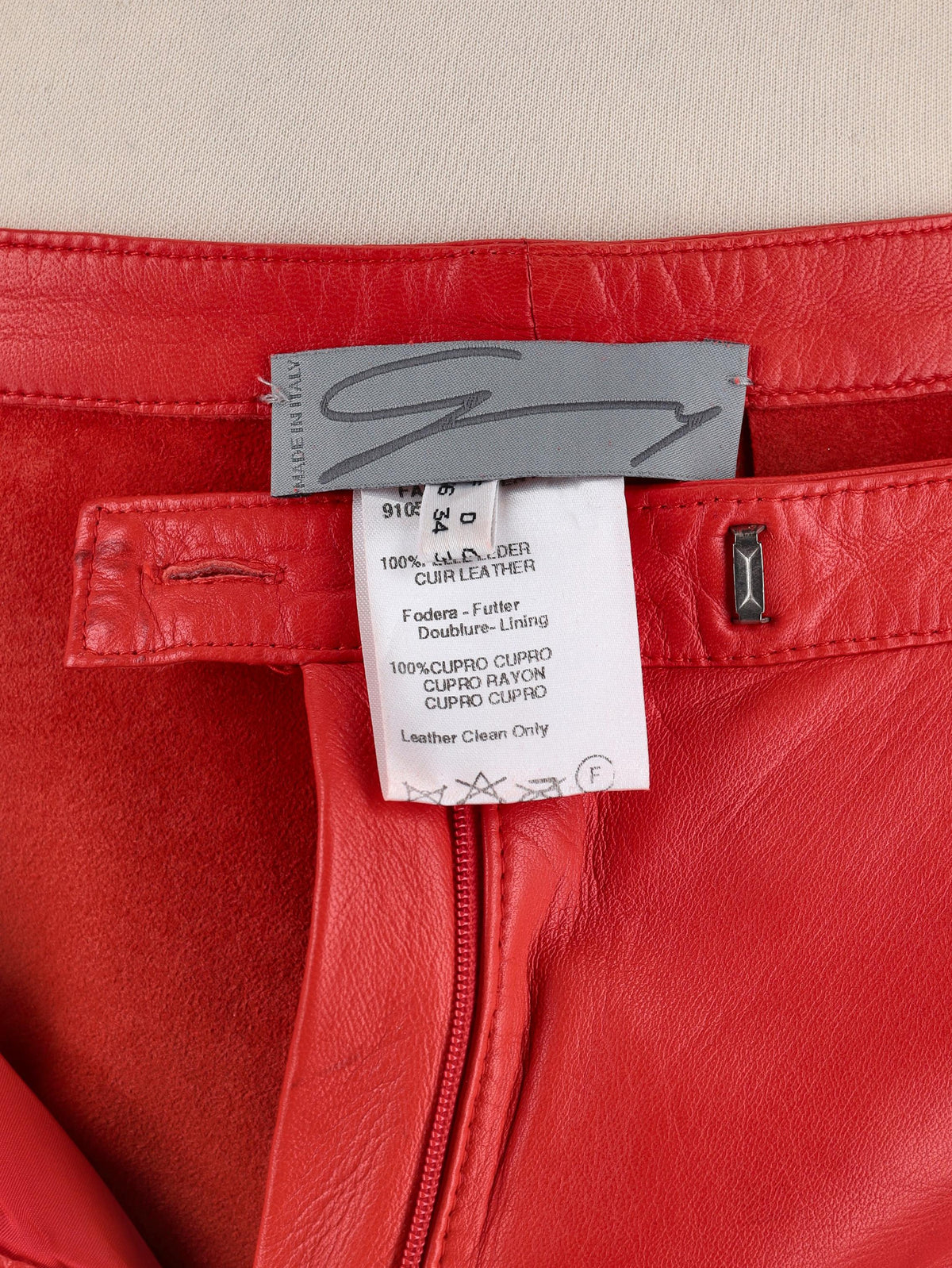 Genny Leather Straight-Leg Pants W7426.51  Genny 