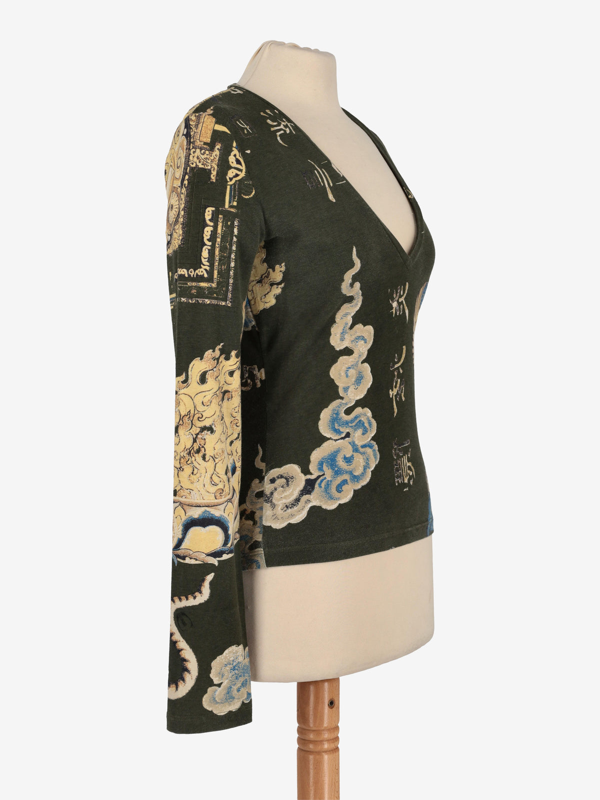 Just Cavalli Oriental Print Shirt W24121253.7  Just Cavalli 