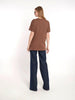 1990s Poi...by Krizia brown t-shirt with maritime themed print M1601970  Krizia Poi... 