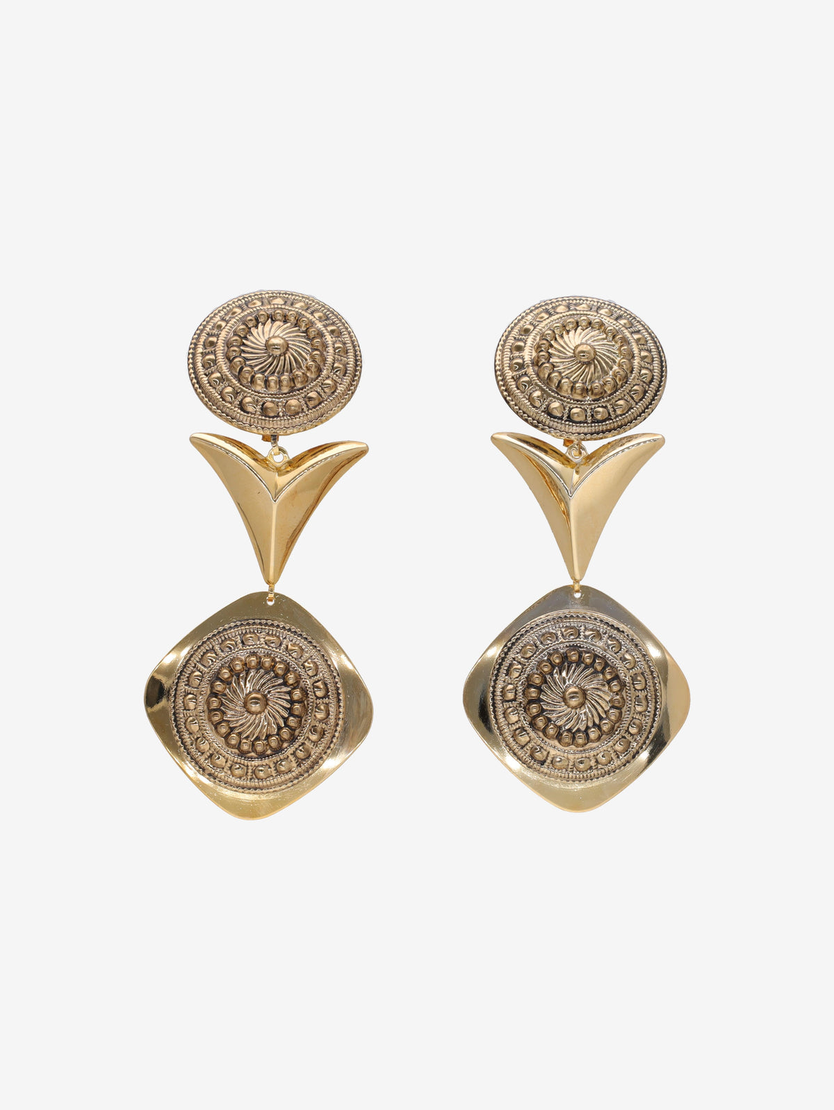Vintage Multi-Shape Pendant Earrings W13426.50  Vintage 