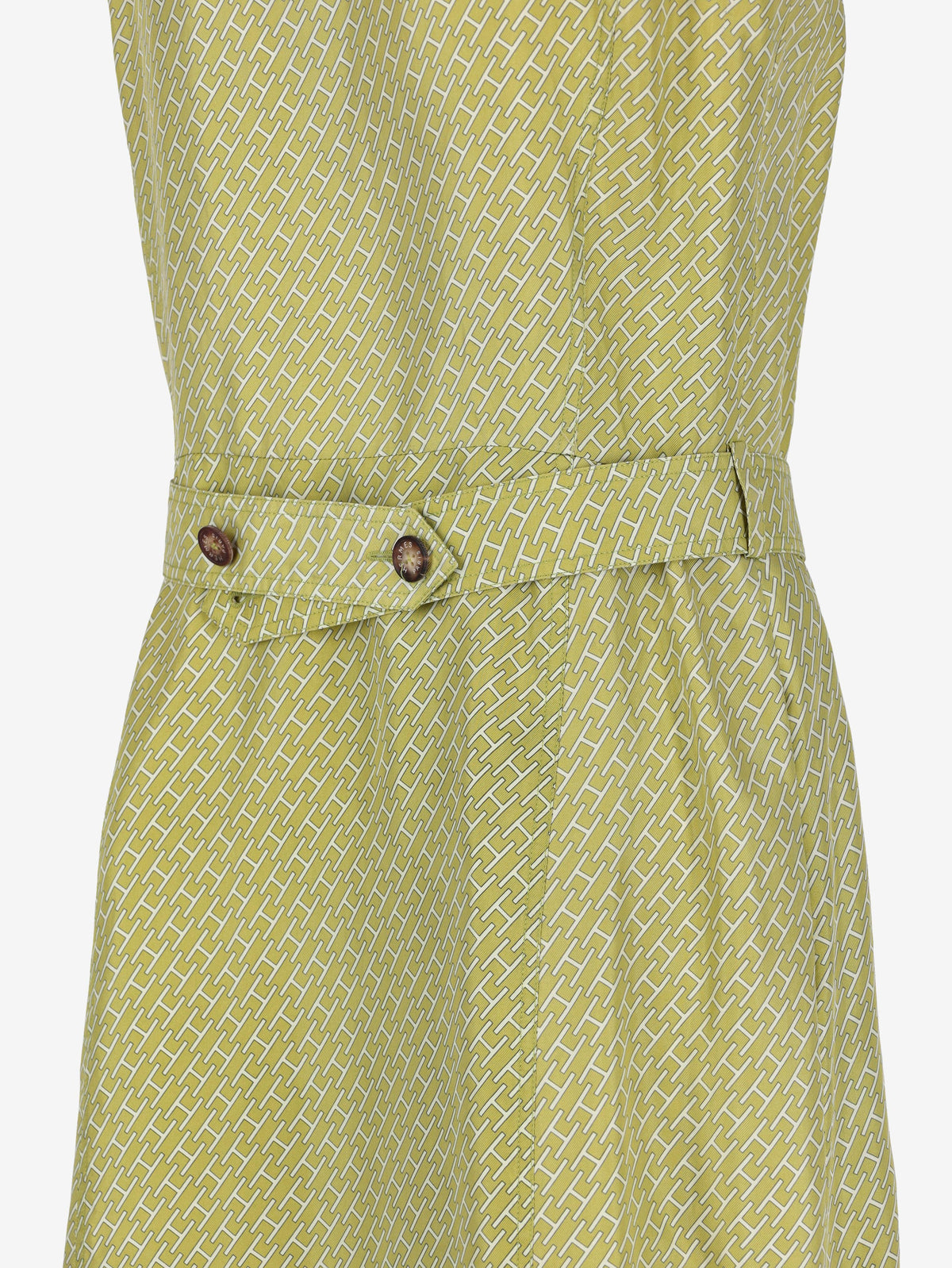 Hermès Sleeveless Shirt Dress in Silk W7426.32  Hermès 