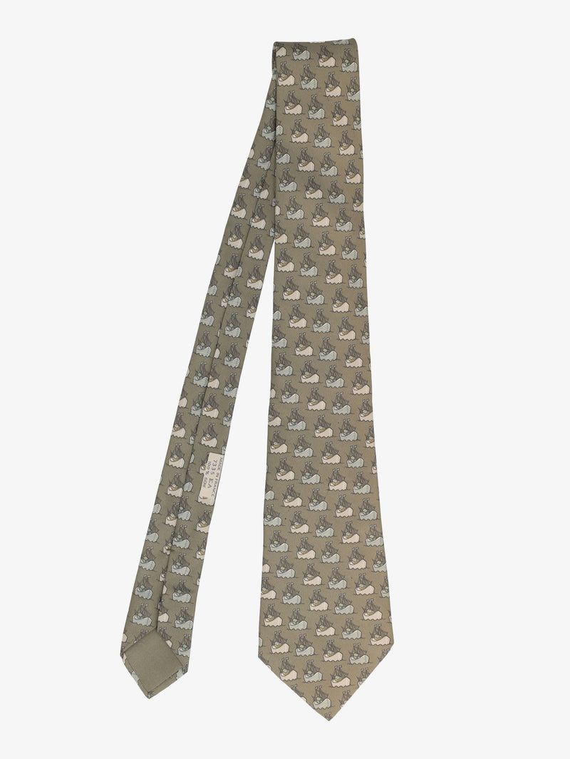 Hermès Boat Print Tie W16062025.3  Hermès 