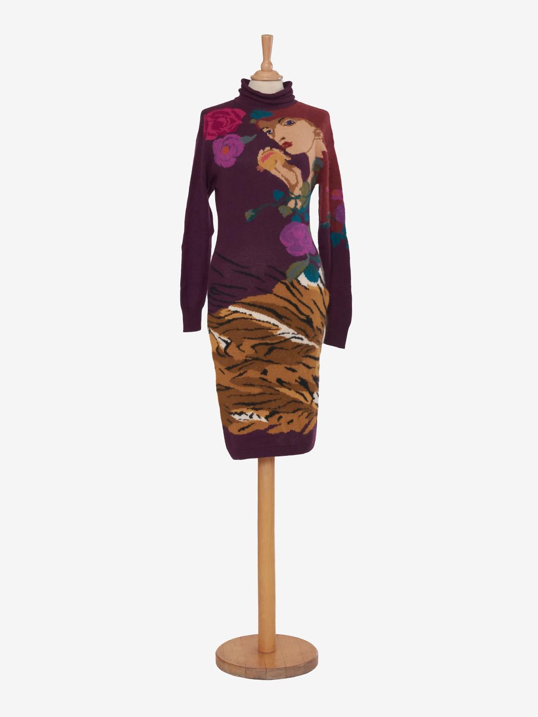 Krizia Wool Midi Dress