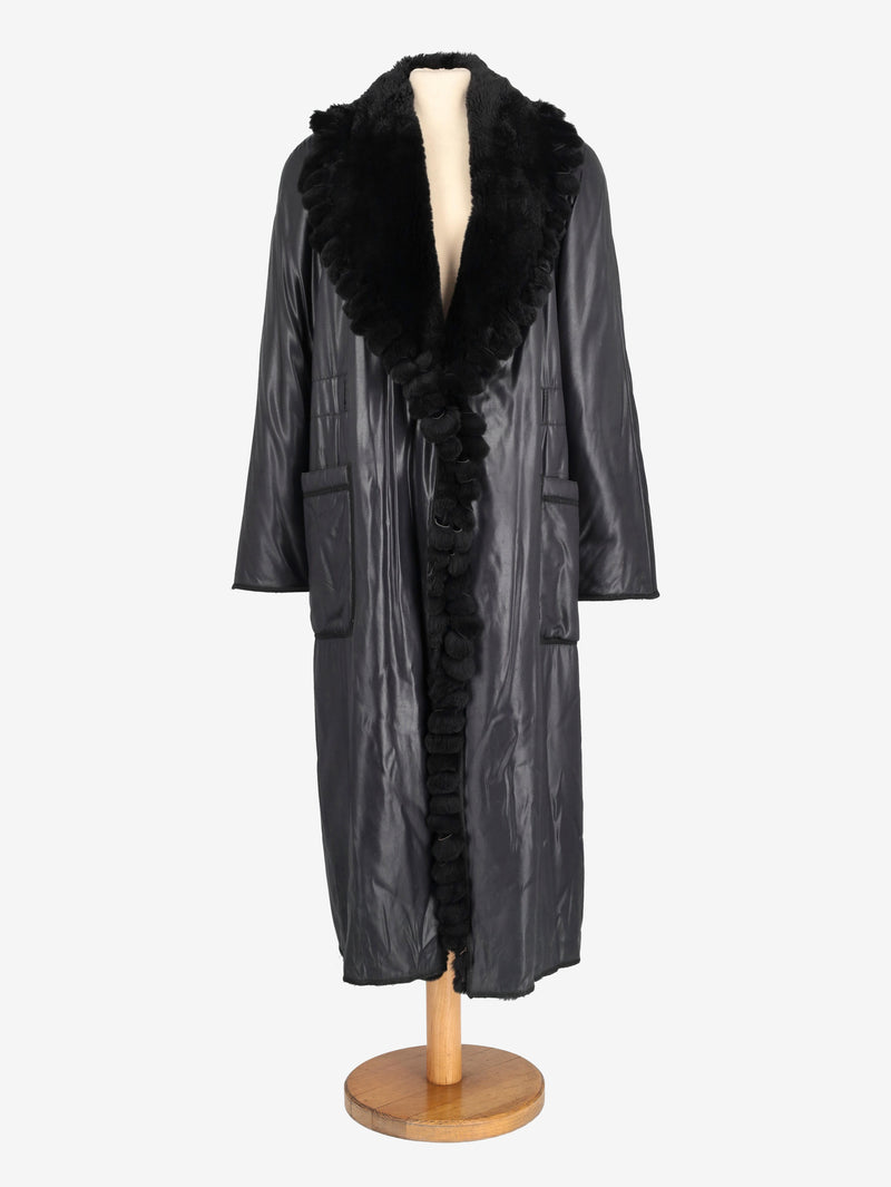 Fendi Long Coat With Fur Inserts W2511.115.06  Fendi 