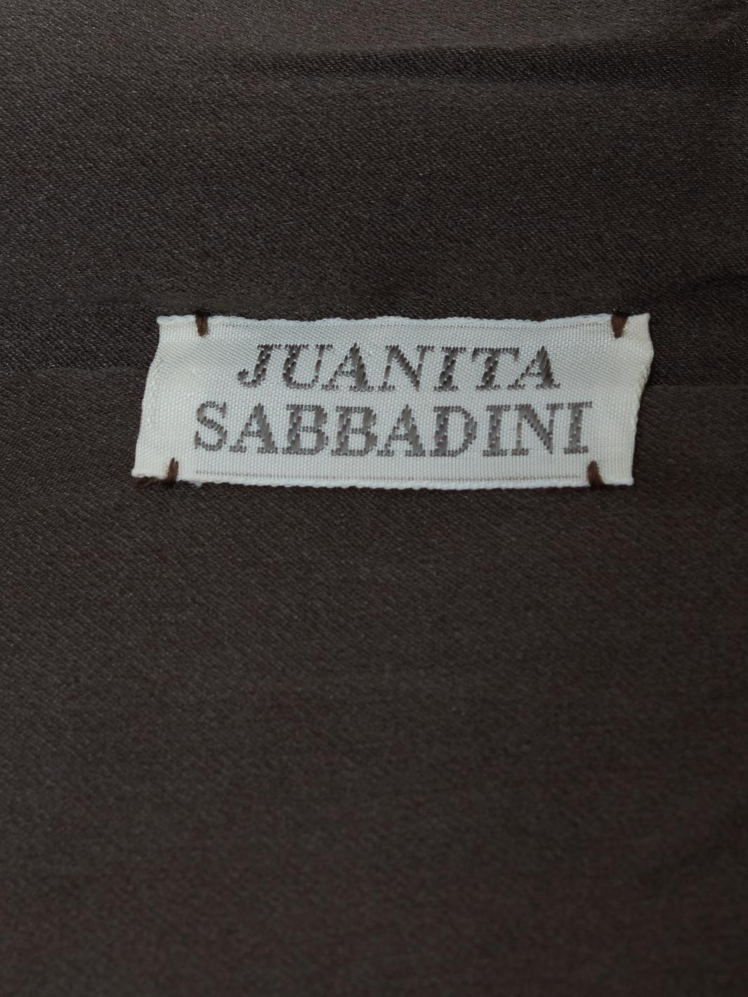 Juanita Sabbadini Top in velluto marrone