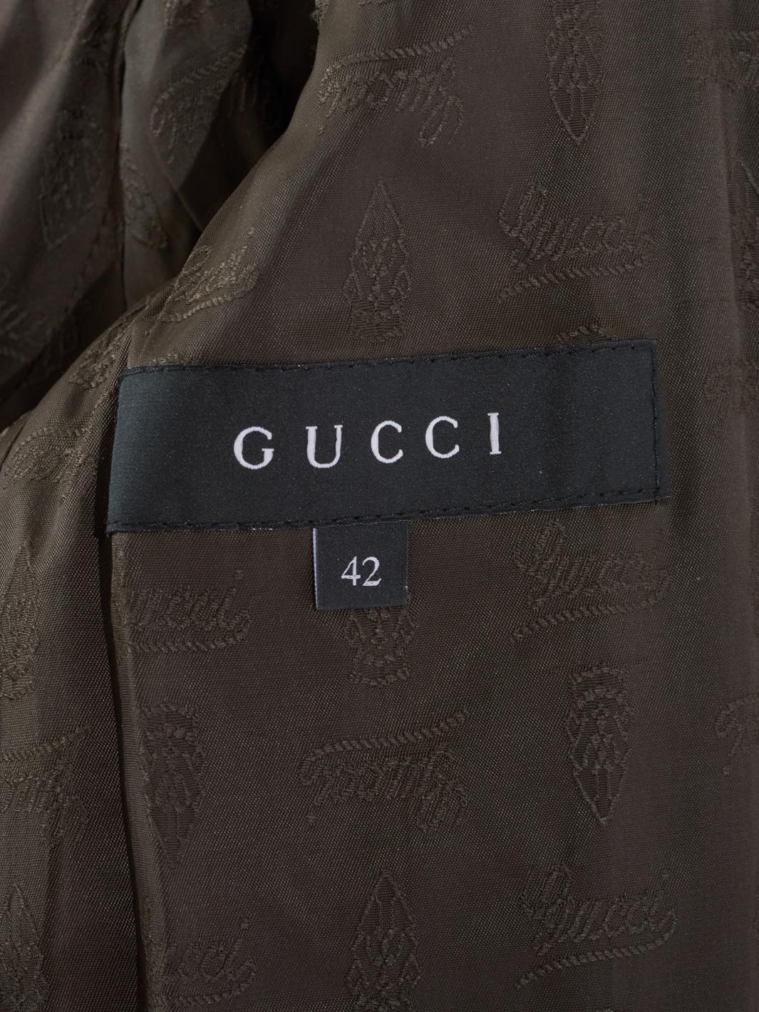 Gucci wool coat grey