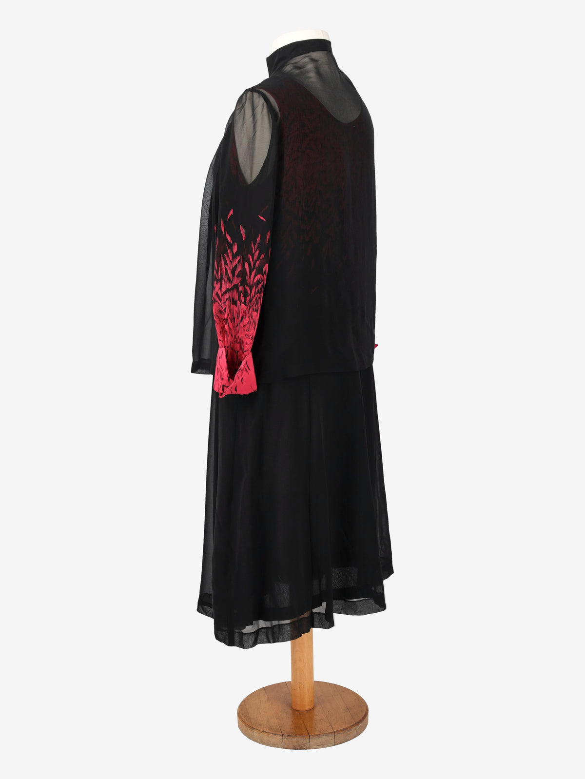 Vintage Silk Belted Dress