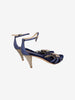 Vintage Navy Suede Embellished Sandals WCV130123  Vintage 