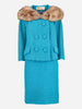 Wool Suit With Fur Collar - 60s AR007  Vintage 