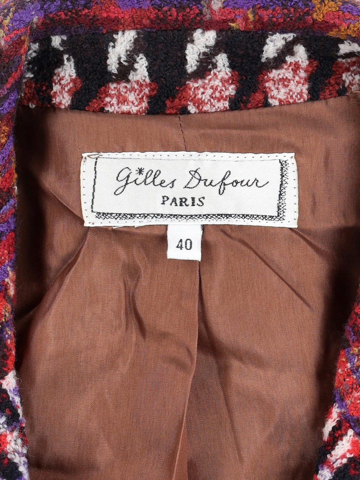 Gilles Dufour Tweed Jacket W2511.115.11  Gilles Dufour 