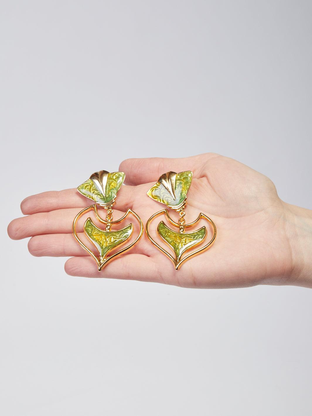 Nina Ricci fox face dangle earrings W22033015  Nina Ricci 