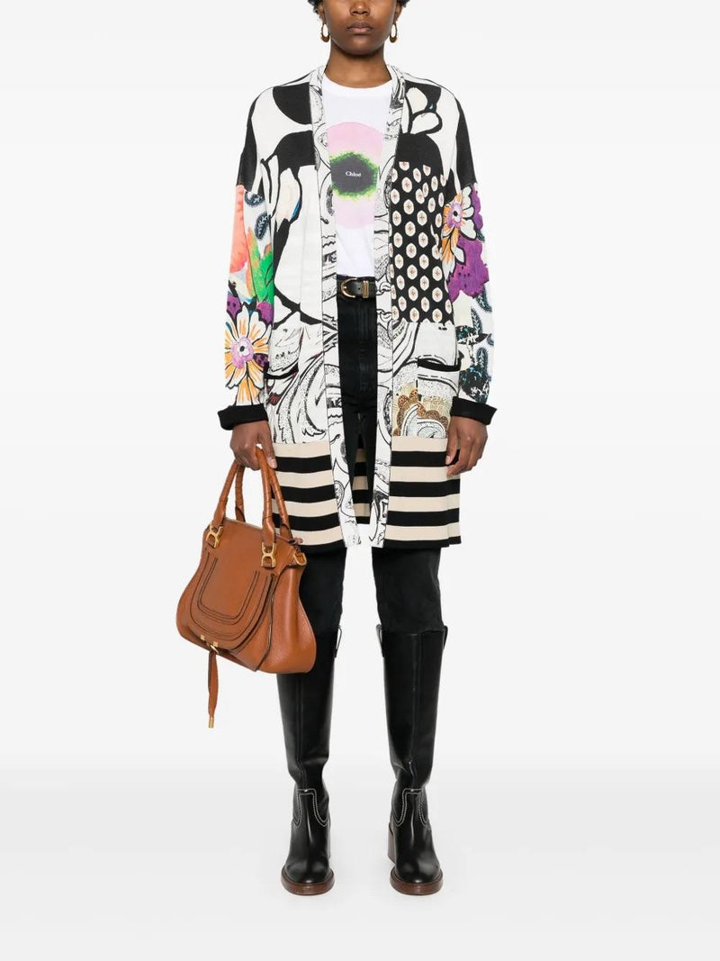 Etro Abstract-Pattern Patchwork Midi Coat WCV241039  Etro 