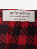 Mila Schön Houndstooth pattern silk skirt and blouse ensemble