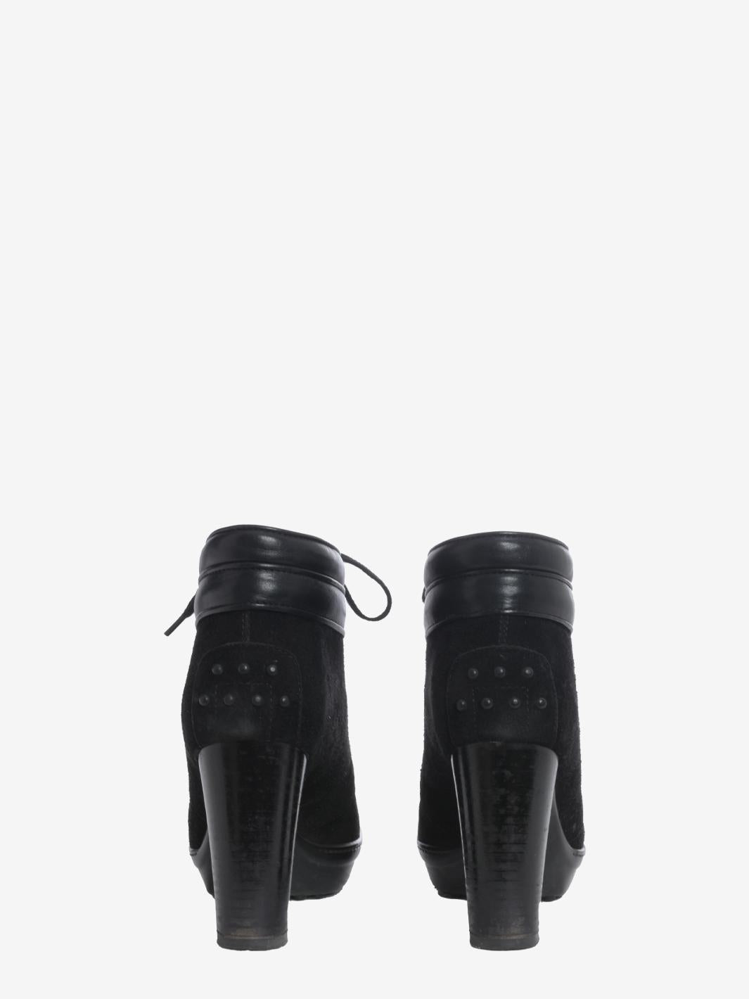 Tods's Black Suade Ankle Boots WCV221104195  Tod's 