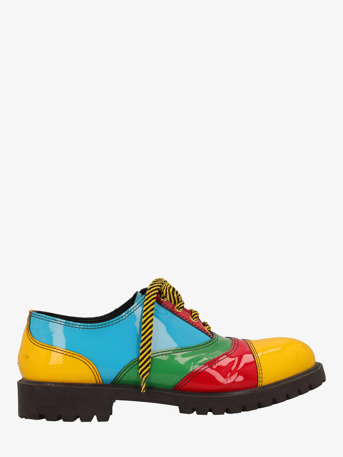 Moschino Patchwork Patent Leather Derby Shoes WCV250819.12  Moschino 