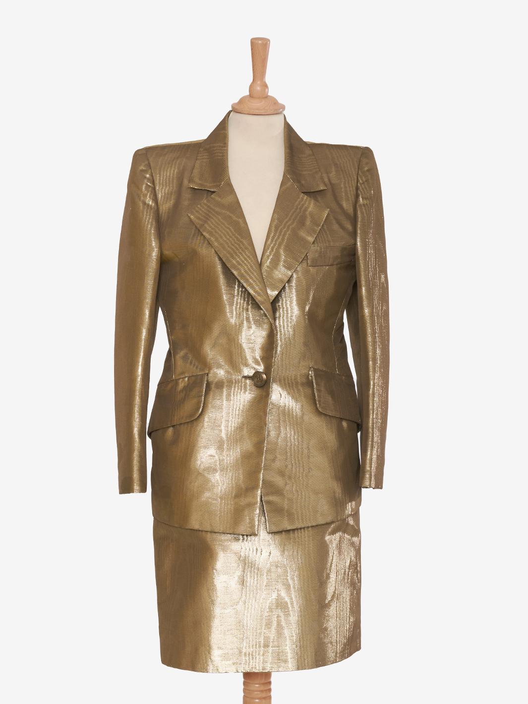Juanita Sabbadini Gold Lurex Tailleur