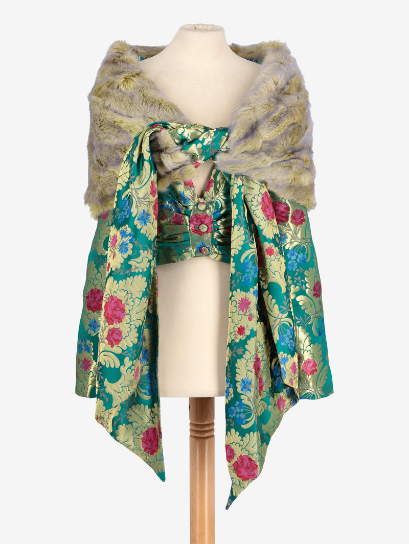 Voyage Oriental Pattern Jacket With Fur W2511.115.02  Voyage 