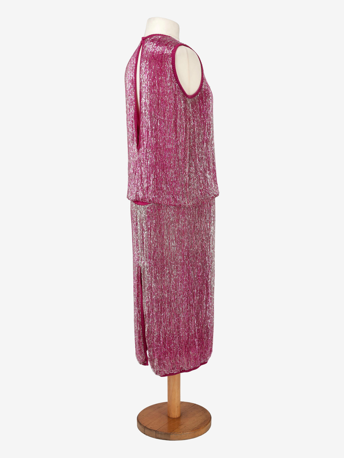 Gianfranco Ferré Fuchsia Beaded Suit