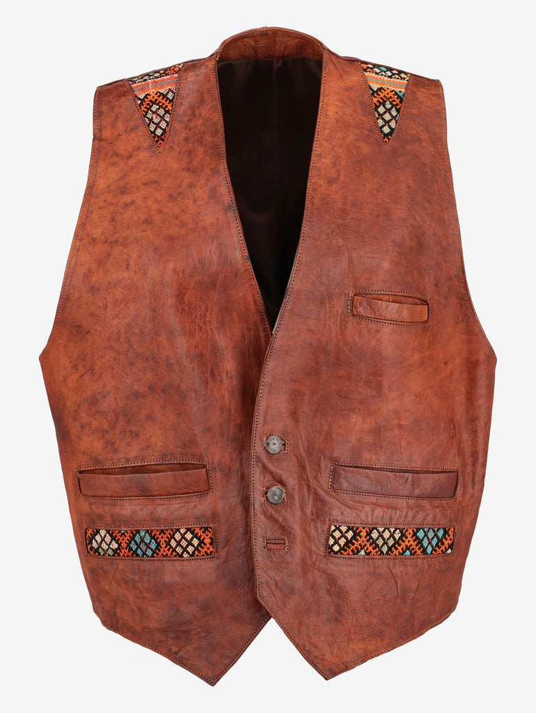 Vintage Leather Vest MR031124.8  Vintage 