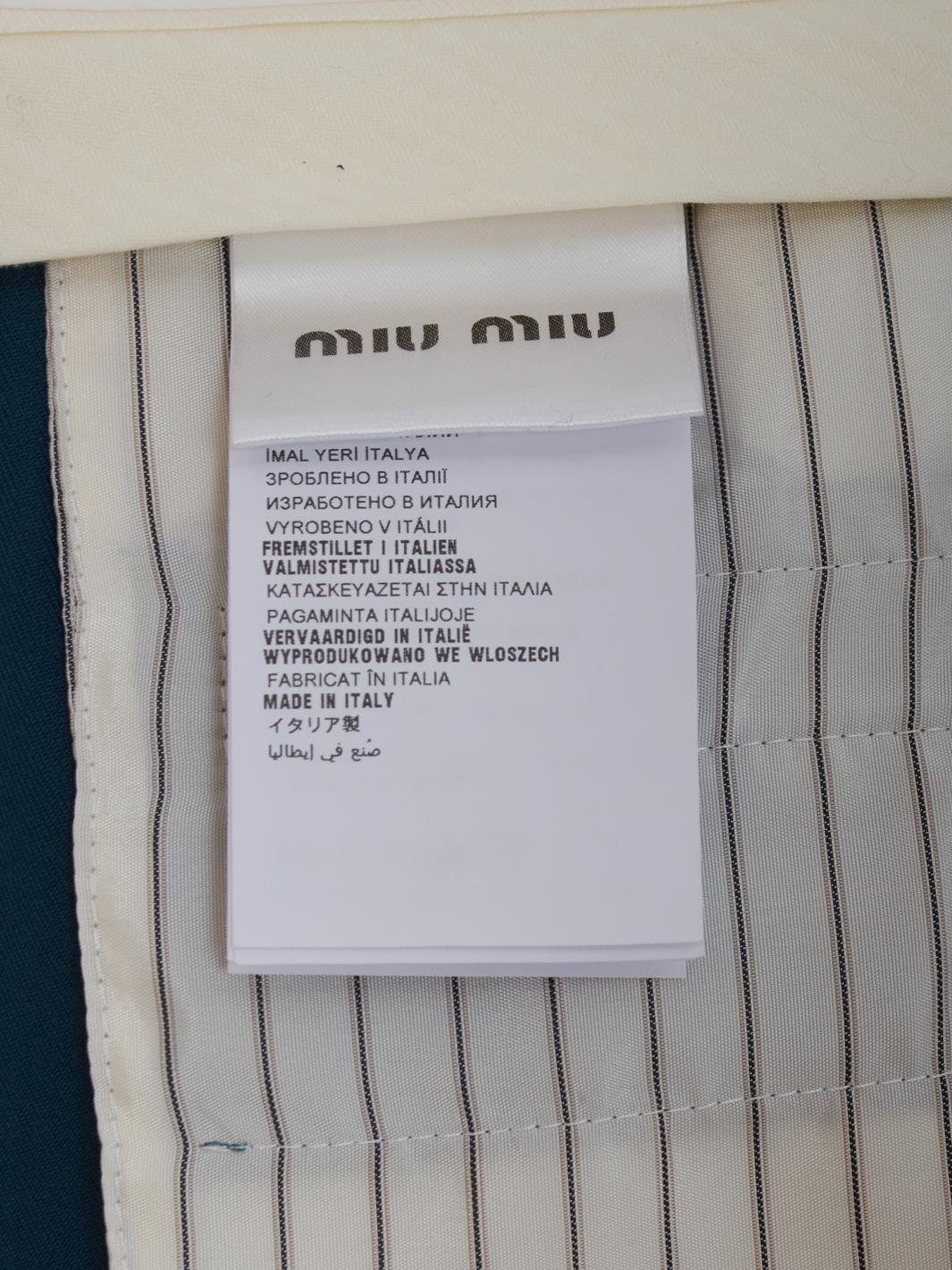 Miu Miu Ottanium 羊毛七分裤
